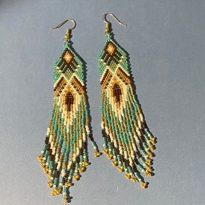 Long beaded NAStyle earrings